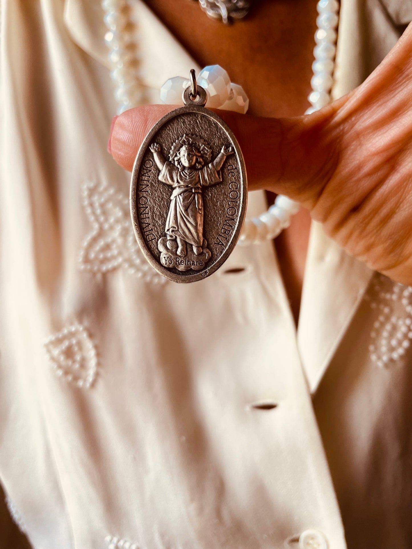 COLLANA BIANCA LUNGA