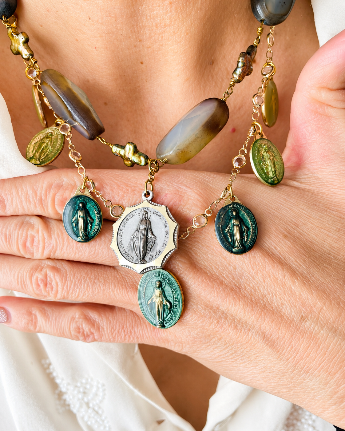 COLLANA LAGUNA ANTICA pezzo unico