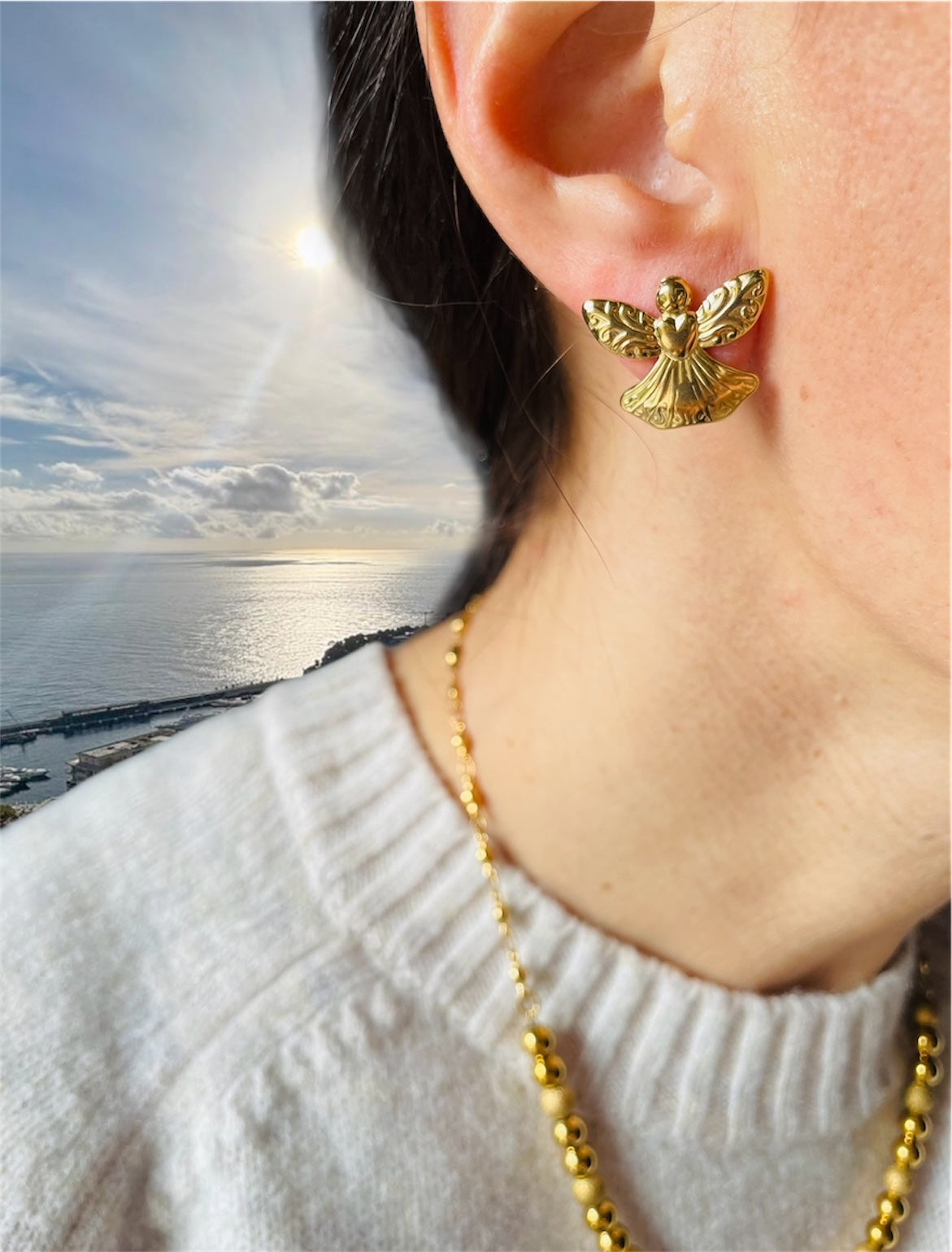 ORECCHINI ALI DI CUSTODIA