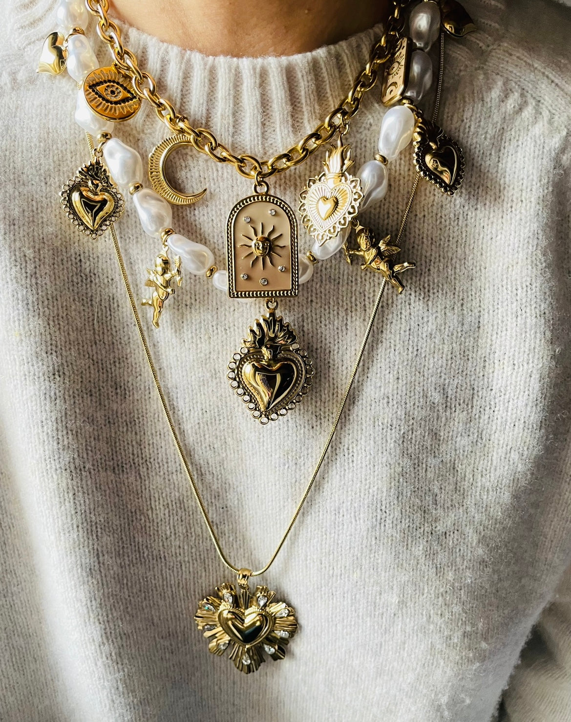 COLLANA RAGGIO DI SOLE crema