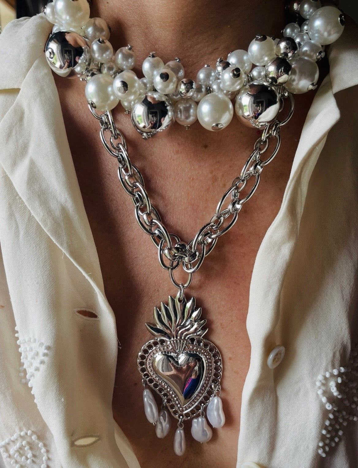 COLLANA CUORE SACRO BIG