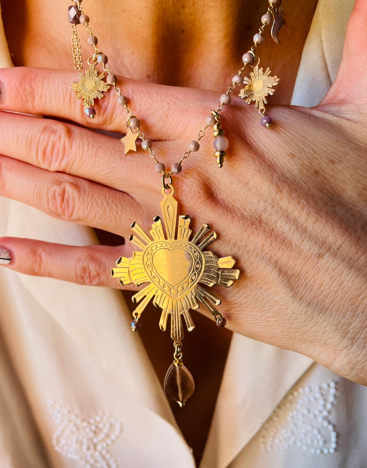 SACRED CHOCO arg.925 collana