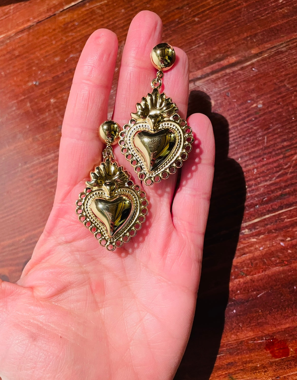 ORECCHINI CUORE SACRO