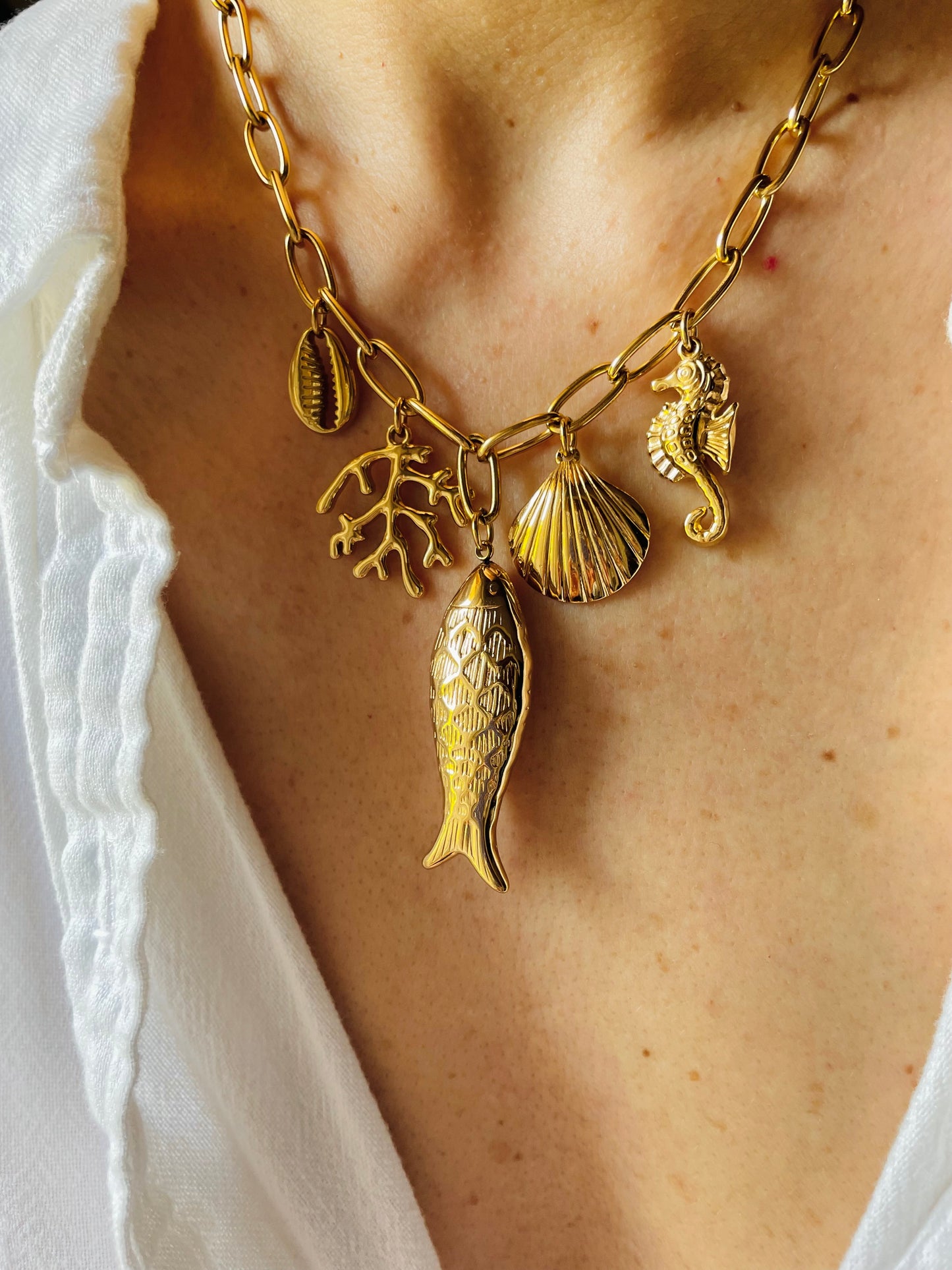 COLLANA PESCE DORATO