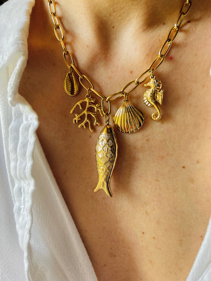 COLLANA PESCE DORATO