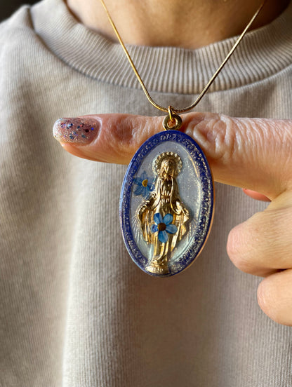 COLLANA CON MEDAGLIA DELLA MADONNA MIRACOLOSA