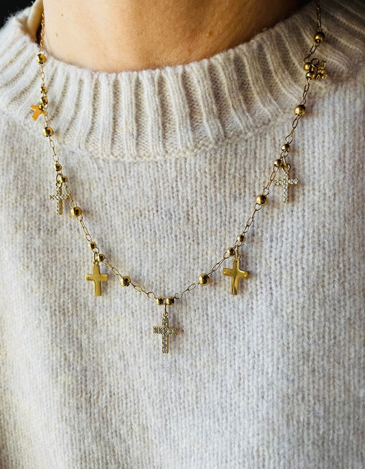 COLLANA CROCETTE LUMINOSE