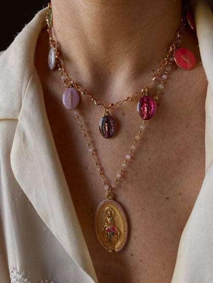 COLLANA CON MEDAGLIA DELLA MADONNA MIRACOLOSA