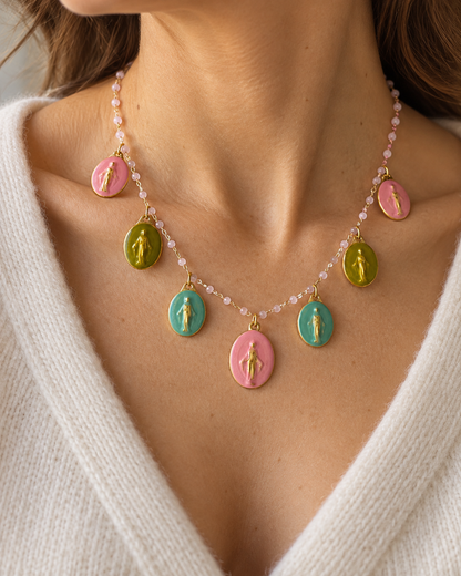 COLLANA ROSA DI SAMARCANDA