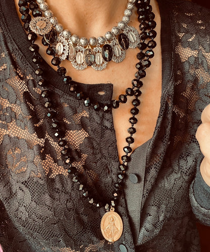 COLLANA NERA LUNGA