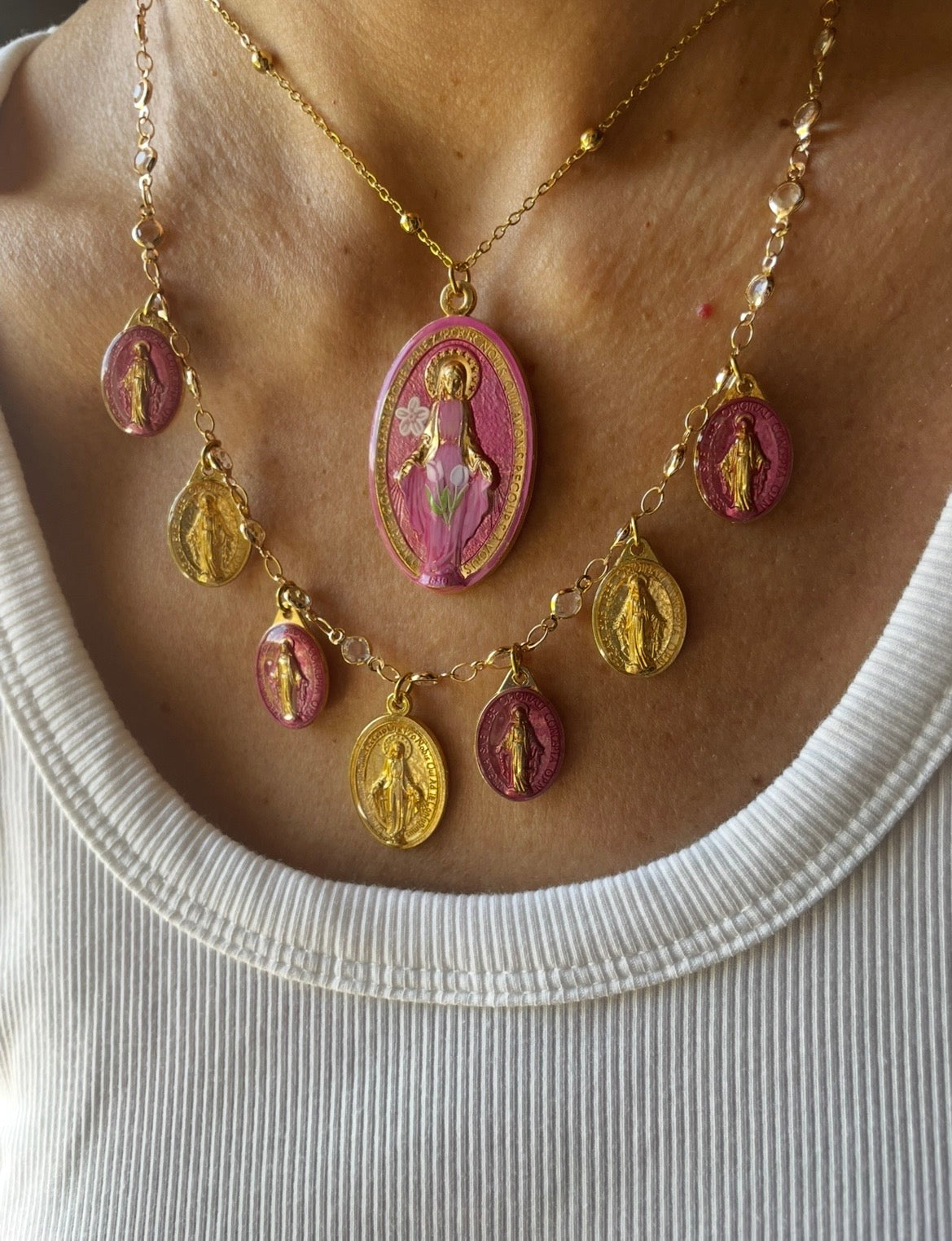 SET MADONNA DELLE ROSE pezzo unico