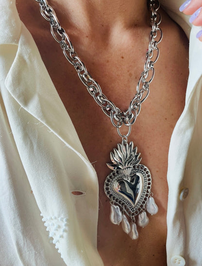 COLLANA CUORE SACRO BIG
