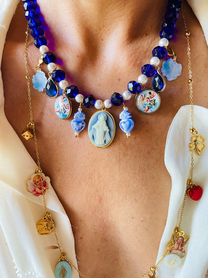 COLLANA MADRE BLU