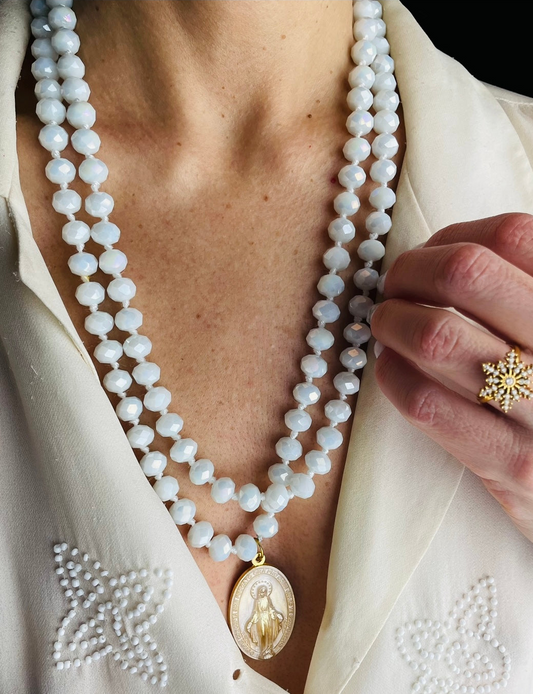 LUNGA LUNGHISSIMA BIANCO PERLA