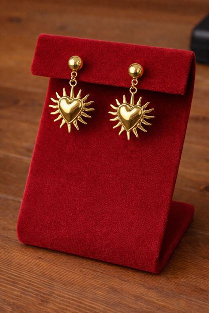 ORECCHINI SOLE DORATO