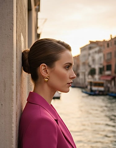 ORECCHINI FIOCCO D'ORO