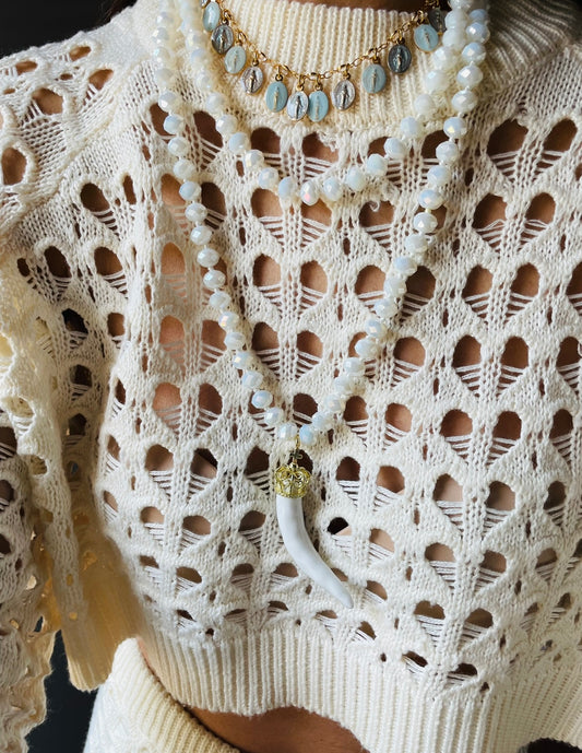 COLLANA CON CORNO