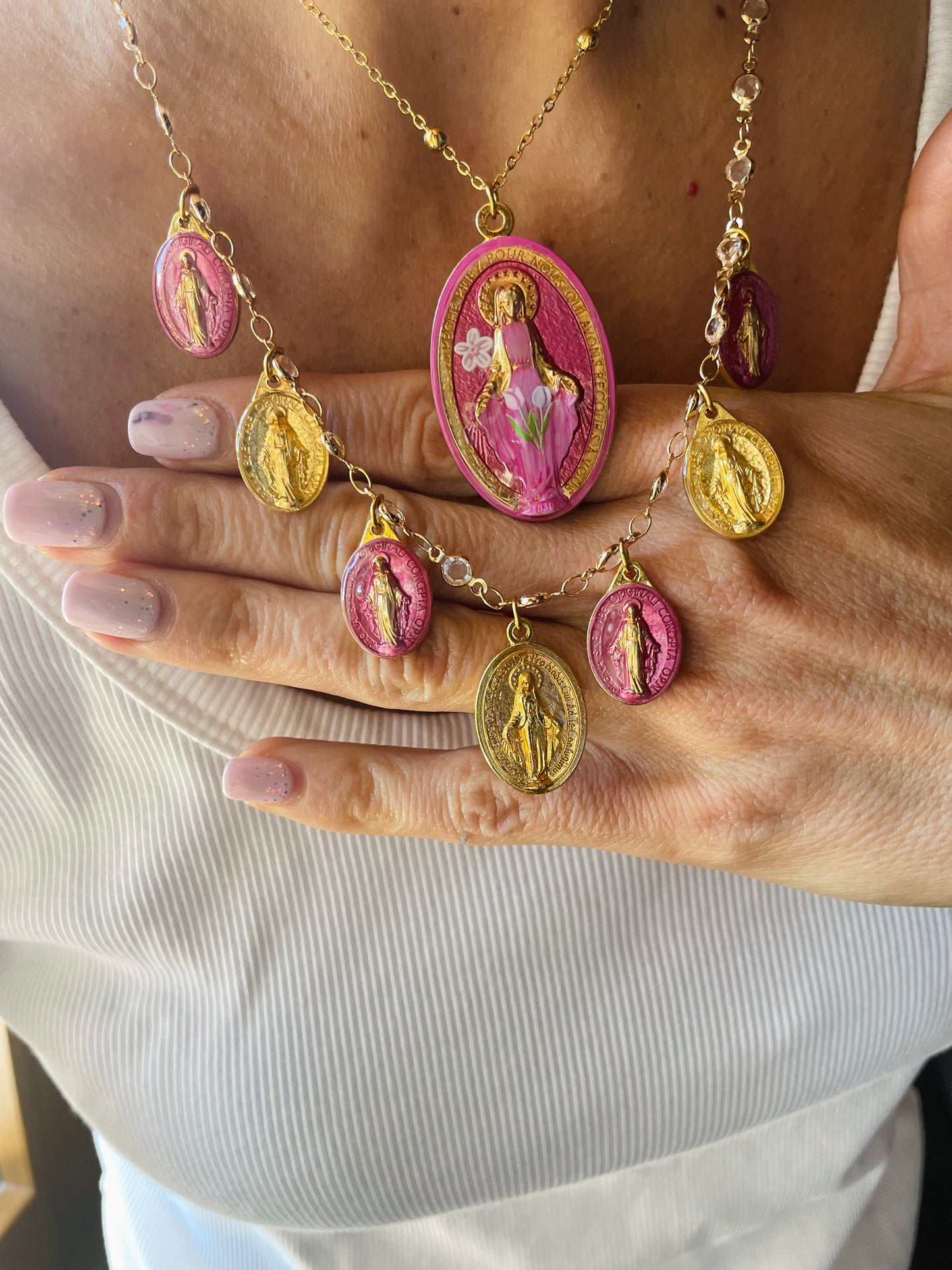 SET MADONNA DELLE ROSE pezzo unico