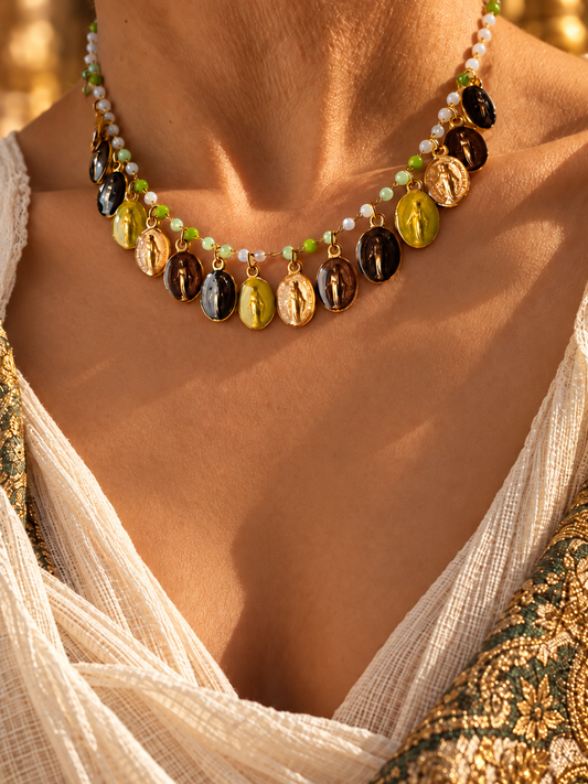 COLLANA VERDE BISANZIO mini