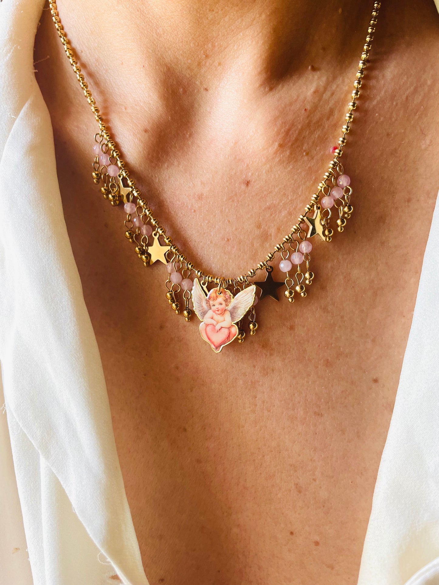 COLLANA CUSTOS ROSA