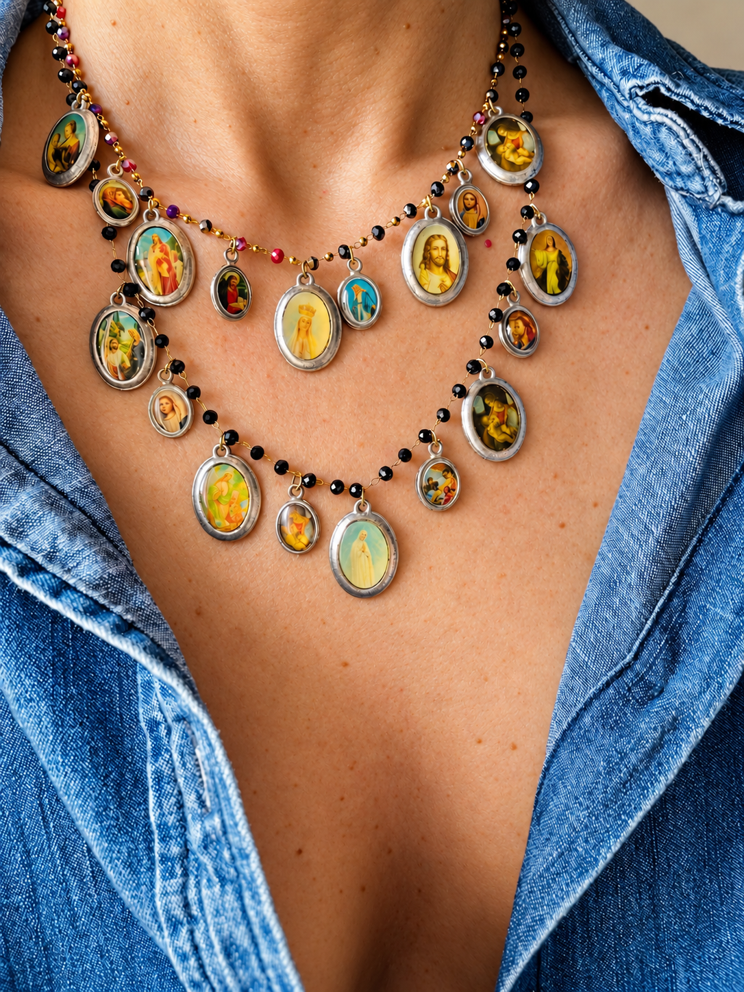 COLLANA RARA BELLEZZA multicolor