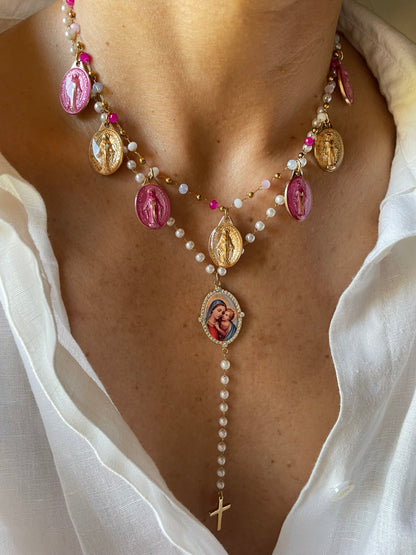 COLLANA ROSA MIRACOLOSO