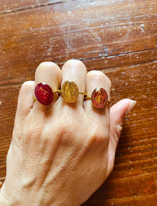 ANELLO MADONNA dorato