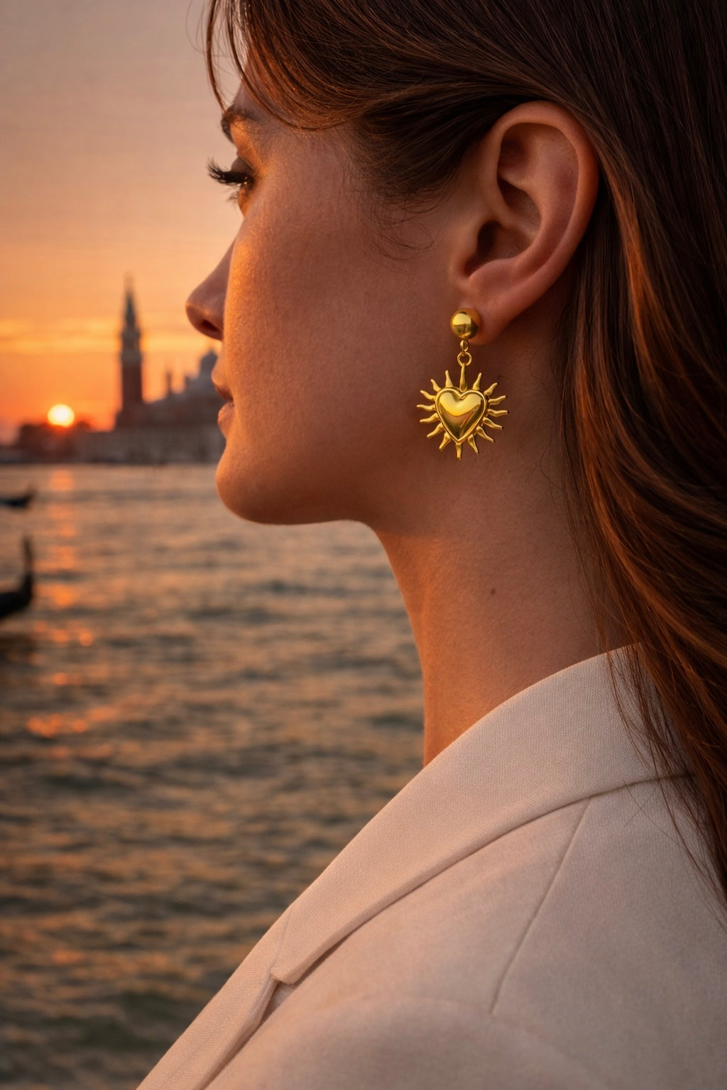 ORECCHINI SOLE DORATO