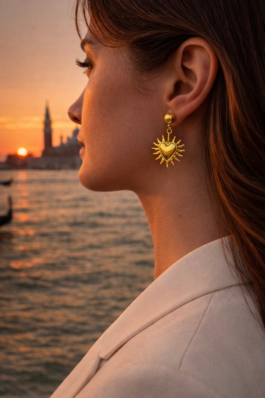 ORECCHINI SOLE DORATO