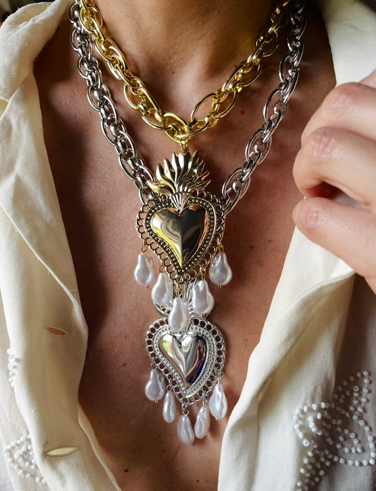 COLLANA CUORE SACRO BIG