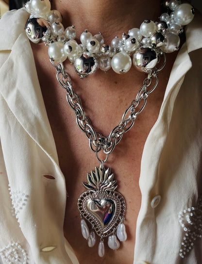 COLLANA CUORE SACRO BIG