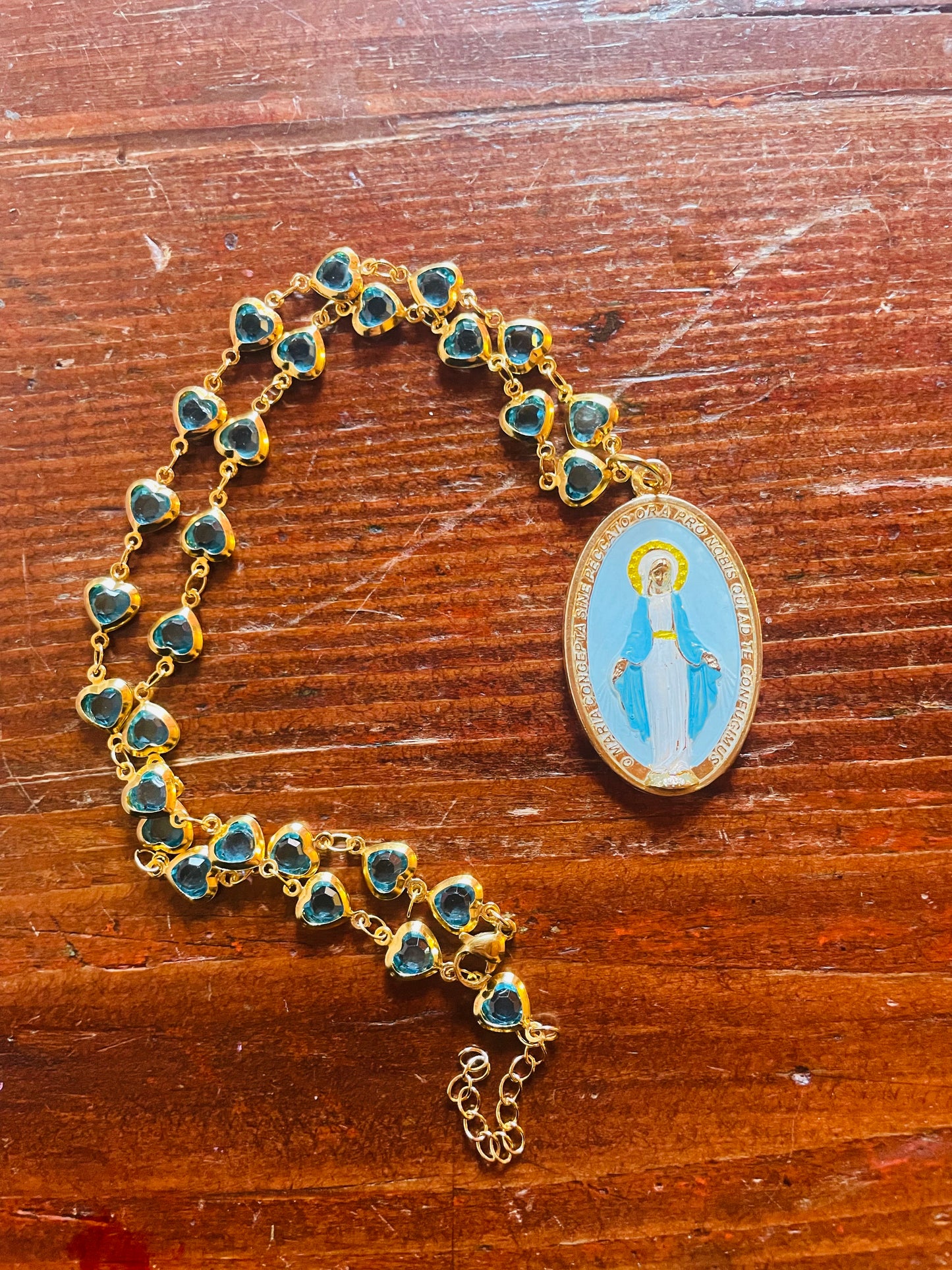 COLLANA MADONNA DIPINTA A MANO