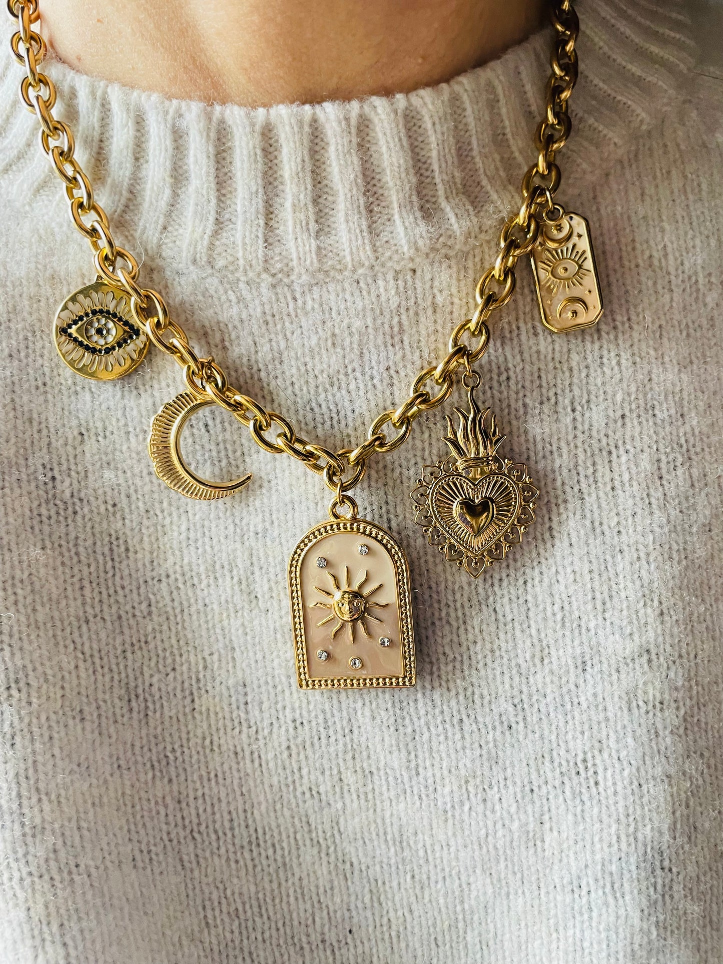 COLLANA RAGGIO DI SOLE crema