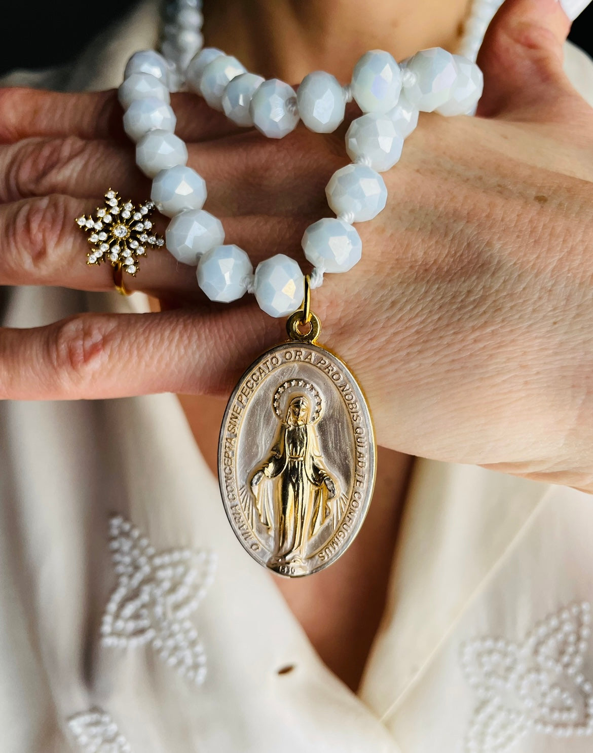 LUNGA LUNGHISSIMA BIANCO PERLA