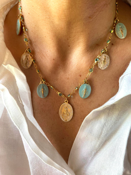 COLLANA MIRACOLOSE AZZURRE
