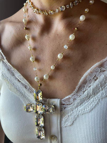 COLLANA CROCE DI LUNA