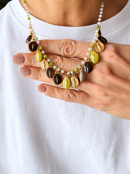 COLLANA VERDE BISANZIO mini