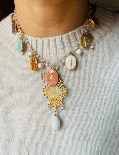 COLLANA CIPRIA CELESTE