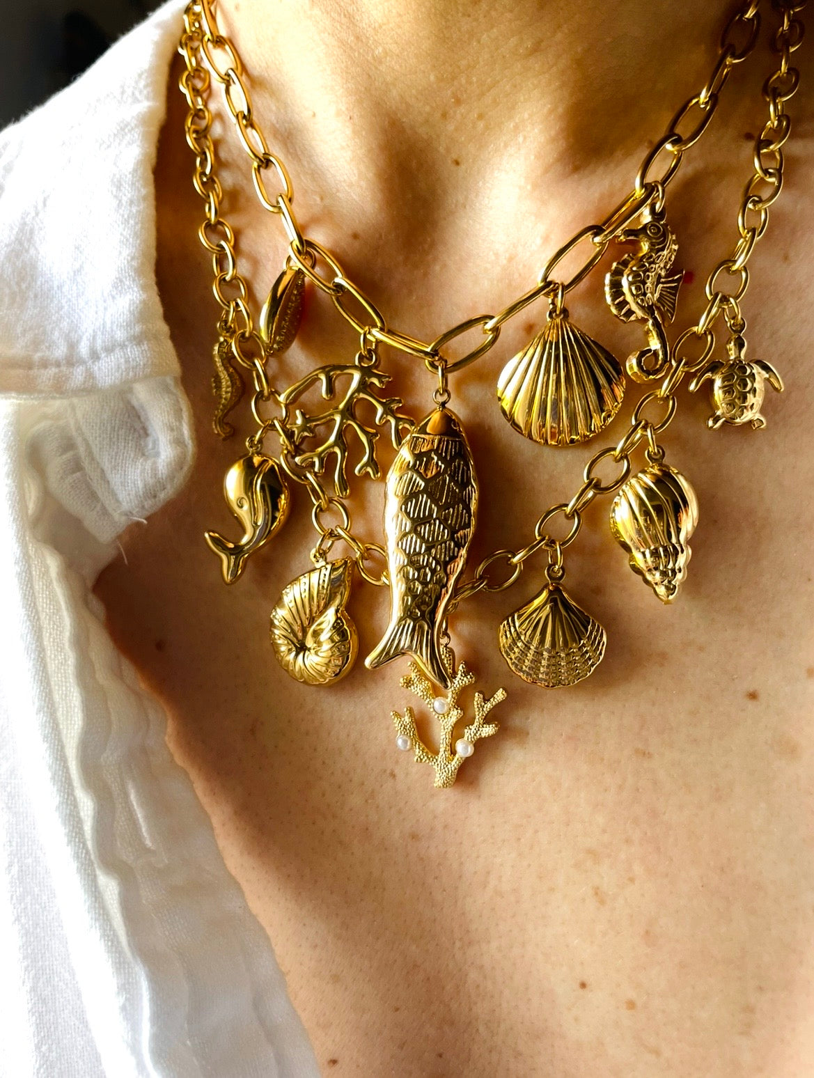 COLLANA PESCE DORATO